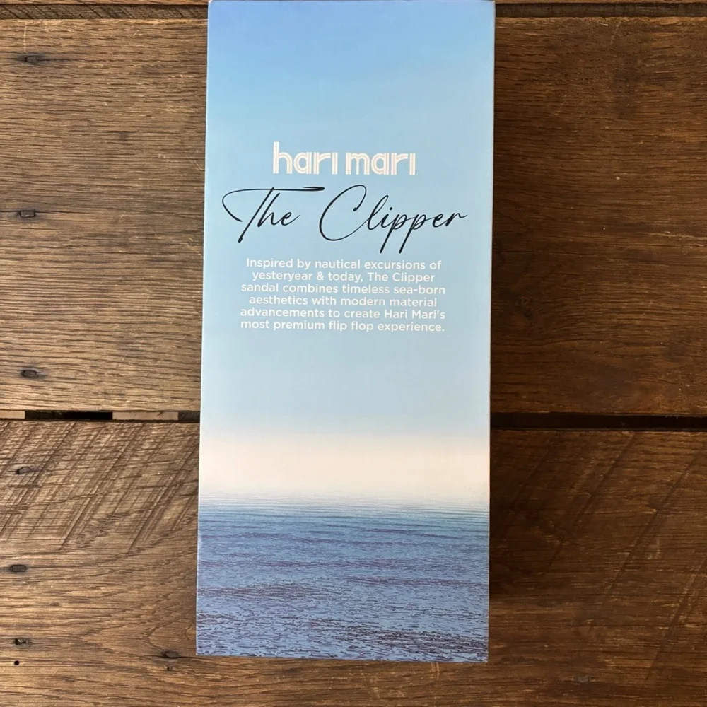 NWT Hari Mari Clipper Boat‎ Safe Waterproof Leather Flip Flops Men LagoonSandals